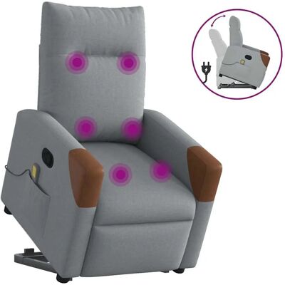VidaXL Akzentstuhl - Massagerecliner mit Aufstehfunktion VidaXL Akzentstuhl - Massagerecliner mit Aufstehfunktion