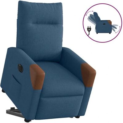 VidaXL Akcent stol - Elektrisk recliner blå stof VidaXL Akcent stol - Elektrisk recliner blå stof