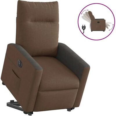VidaXL Akzentstuhl - Braune Polster-Recliner mit Hebefunktion VidaXL Akzentstuhl - Braune Polster-Recliner mit Hebefunktion