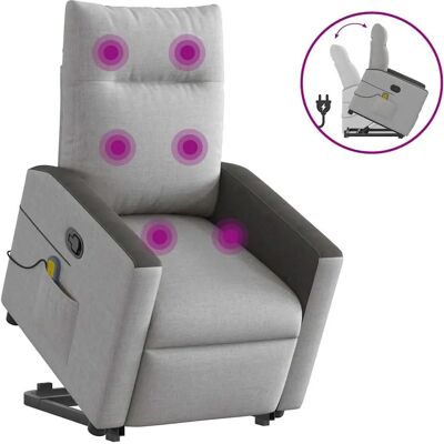 VidaXL Accentstoel - Wolkengrijs - Comfortabele relaxstoel VidaXL Accentstoel - Wolkengrijs - Comfortabele relaxstoel