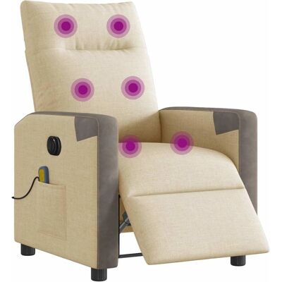VIDAXL Elektrische Massage Fauteuil - Comfortabel Stoff VIDAXL Elektrische Massage Fauteuil - Comfortabel Stoff