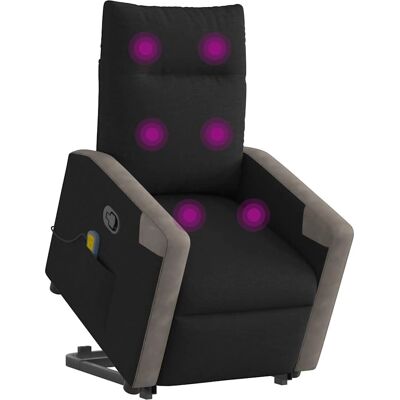 vidaXL Massagesessel mit Aufstehhilfe - Elektrischer Relaxsessel - Schwarz vidaXL Massagesessel mit Aufstehhilfe - Elektrischer Relaxsessel - Schwarz