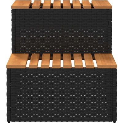 vidaXL Hot Tub Step Zwart 50x50x50.5 cm - Spa Accessoire vidaXL Hot Tub Step Zwart 50x50x50.5 cm - Spa Accessoire