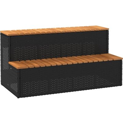 vidaXL Hot Tub Step - Hot Tub Step - Duurzaam PE-rattan - Veilig & stabiel vidaXL Hot Tub Step - Hot Tub Step - Duurzaam PE-rattan - Veilig & stabiel