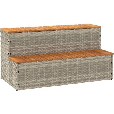 vidaXL Hot Tub Step - Lichtgrijs - 50X50X50,5 cm - Hot Tub Step vidaXL Hot Tub Step - Lichtgrijs - 50X50X50,5 cm - Hot Tub Step