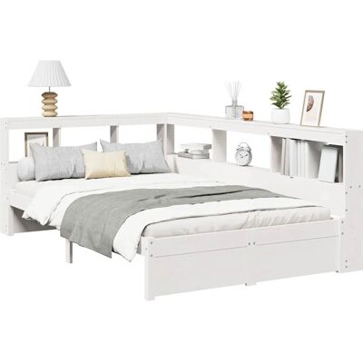 vidaXL 3324367 Bett - Stauraum Regal Unterstützung Standardmatratze vidaXL 3324367 Bett - Stauraum Regal Unterstützung Standardmatratze