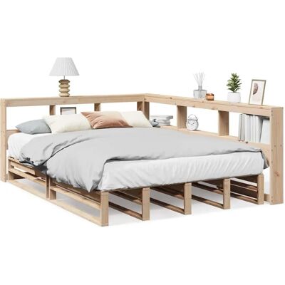 vidaXL Bett mit Stauraumschubladen - Kiefernholz - Platzsparend vidaXL Bett mit Stauraumschubladen - Kiefernholz - Platzsparend