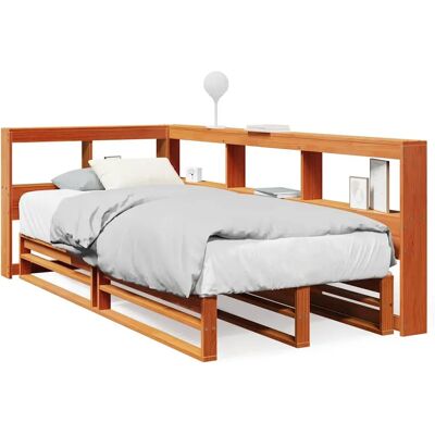 vidaXL Bed with Storage - 150x200 cm - Solid Wood Pine - Rustic Style vidaXL Bed with Storage - 150x200 cm - Solid Wood Pine - Rustic Style