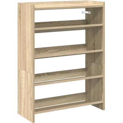 vidaXL Schuhregal Sonoma-Eiche 80x25x61,5 cm Holzwerkstoff vidaXL Schuhregal Sonoma-Eiche 80x25x61,5 cm Holzwerkstoff