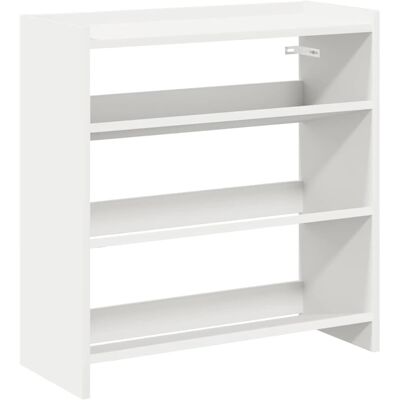 vidaXL Schuhregal Weiß 60x25x62 cm Holzwerkstoff - Schuhablage vidaXL Schuhregal Weiß 60x25x62 cm Holzwerkstoff - Schuhablage