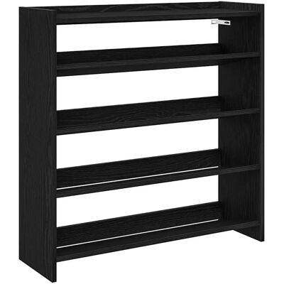 vidaXL Schwarzes 80x25x81 cm Schuhregal - Schuhaufbewahrung vidaXL Schwarzes 80x25x81 cm Schuhregal - Schuhaufbewahrung