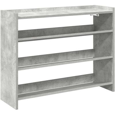 vidaXL Schoenenrek Grijs Beton 80x25x61.5 cm Engineeringhout vidaXL Schoenenrek Grijs Beton 80x25x61.5 cm Engineeringhout