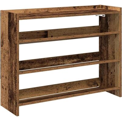 vidaXL Schuhregal Old Wood 80x25x61.5 cm - Schuhschrank vidaXL Schuhregal Old Wood 80x25x61.5 cm - Schuhschrank