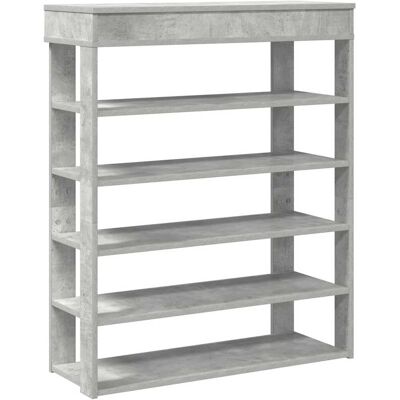 vidaXL Graues Beton Schuhregal 80x30x98 cm - Schuhablage vidaXL Graues Beton Schuhregal 80x30x98 cm - Schuhablage