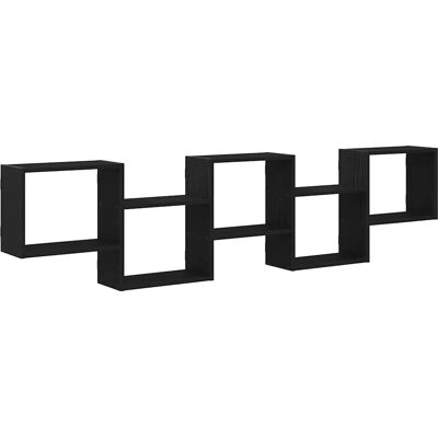 Estante cubo de pared 5 compartimentos negro - Estante de pared Vidaxl Estante cubo de pared 5 compartimentos negro - Estante de pared Vidaxl