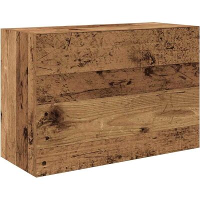 vidaXL Badwandkast Oud hout 60x25x40 cm - Badkamer kast vidaXL Badwandkast Oud hout 60x25x40 cm - Badkamer kast