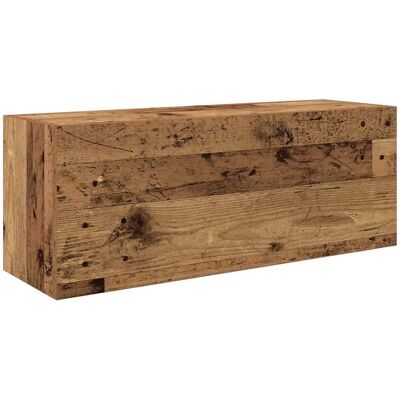 vidaXL Bathroom Wall Cabinet Old Wood 80x25x40 cm - Bathroom Wall Cabinet vidaXL Bathroom Wall Cabinet Old Wood 80x25x40 cm - Bathroom Wall Cabinet