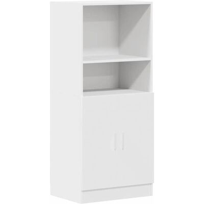 vidaXL Kitchen Storage Cabinet - Engineered Wood, White, 57x41.5x131.5 cm vidaXL Kitchen Storage Cabinet - Engineered Wood, White, 57x41.5x131.5 cm
