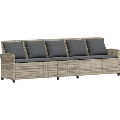 vidaXL Gartensofa 5-Sitzer mit Kissen - Gartenmöbel vidaXL Gartensofa 5-Sitzer mit Kissen - Gartenmöbel