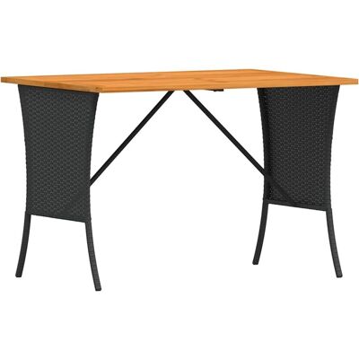 vidaXL Garden Table with Acacia Wood Top - 105x75x72 cm vidaXL Garden Table with Acacia Wood Top - 105x75x72 cm