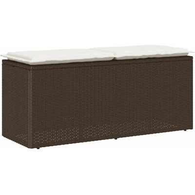 VidaXL Meble ogrodowe - Rattan syntetyczny, Stal, Brązowy VidaXL Meble ogrodowe - Rattan syntetyczny, Stal, Brązowy