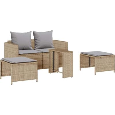 vidaXL Tuinbank Set met Kussens - Tuinmeubelen vidaXL Tuinbank Set met Kussens - Tuinmeubelen