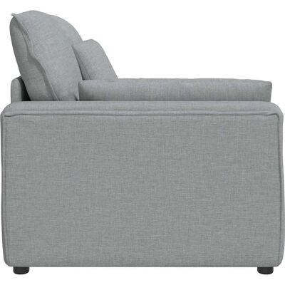 vidaXL Modulares Sofa Endmodul mit Armlehne Kissen Hellgrau 100 cm vidaXL Modulares Sofa Endmodul mit Armlehne Kissen Hellgrau 100 cm