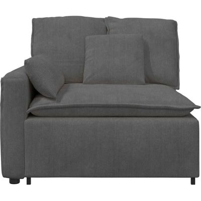 vidaXL Modulares Sofa Endmodul mit Armlehne Dunkelgrau 100 cm - Sofa vidaXL Modulares Sofa Endmodul mit Armlehne Dunkelgrau 100 cm - Sofa