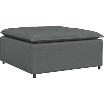 vidaXL Dunkelgraues Modulares Sofa mit Fußhocker - Wohnzimmermöbel vidaXL Dunkelgraues Modulares Sofa mit Fußhocker - Wohnzimmermöbel