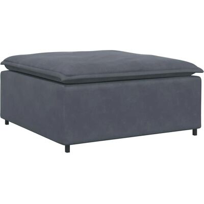 Vidaxl Dunkelgraues Samtmodulares Sofa Fußhocker - Sofamodul Vidaxl Dunkelgraues Samtmodulares Sofa Fußhocker - Sofamodul