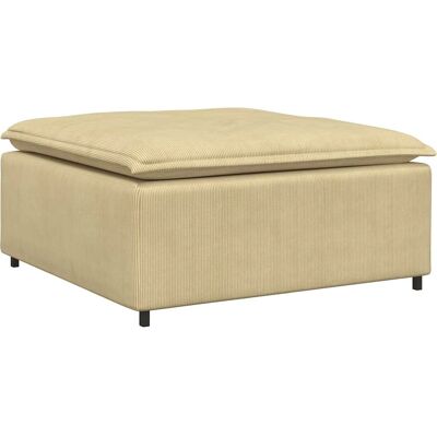 vidaXL Modulares Sofa Fußhocker - Hellgrün Grau 100x100x48 cm - Sofa vidaXL Modulares Sofa Fußhocker - Hellgrün Grau 100x100x48 cm - Sofa