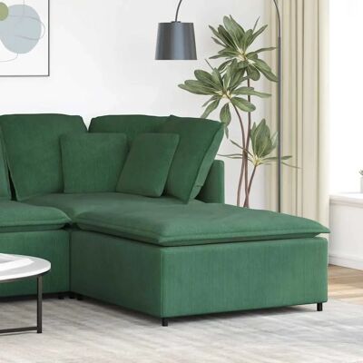 vidaXL Modulares Sofa Fußhocker-Modul Dschungelgrün 100x100x48 cm vidaXL Modulares Sofa Fußhocker-Modul Dschungelgrün 100x100x48 cm