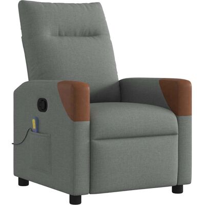 Chaise d'appoint VidaXL - Fauteuil de massage inclinable - Gris foncé - Publicité Chaise d'appoint VidaXL - Fauteuil de massage inclinable - Gris foncé - Publicité