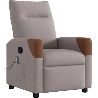 VidaXL Fauteuil de massage inclinable - Taupe gris - Publicité VidaXL Fauteuil de massage inclinable - Taupe gris - Publicité