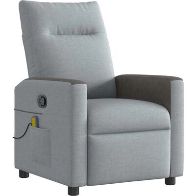 VidaXL Fauteuil d'accent - Gris, Reclinable, Résistant - Accent Chair - Publicité VidaXL Fauteuil d'accent - Gris, Reclinable, Résistant - Accent Chair - Publicité