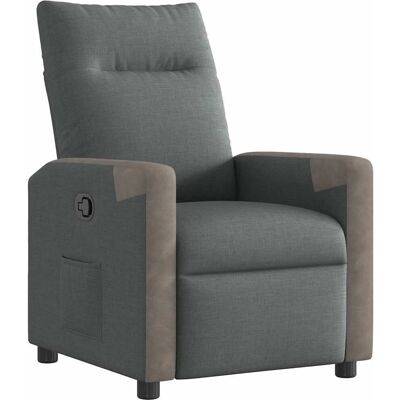 Fauteuil inclinable VidaXL - Fonction manuelle, Gris - Publicité Fauteuil inclinable VidaXL - Fonction manuelle, Gris - Publicité