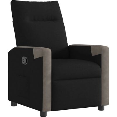 Chaise d'accent VidaXL - Fauteuil inclinable manuel, noir et gris - Publicité Chaise d'accent VidaXL - Fauteuil inclinable manuel, noir et gris - Publicité