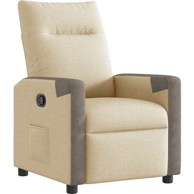 Chaise d'accent VidaXL - Relaxation manuelle, Crème - Publicité Chaise d'accent VidaXL - Relaxation manuelle, Crème - Publicité