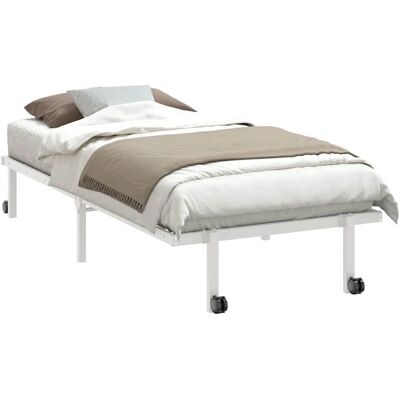 vidaXL Bettrahmen Weiß 90x190 cm Faltbar Stahl vidaXL Bettrahmen Weiß 90x190 cm Faltbar Stahl
