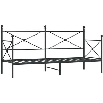 vidaXL 4104665 Slaapbank Zwart - Sofa bed, Staal, Zwart vidaXL 4104665 Slaapbank Zwart - Sofa bed, Staal, Zwart