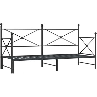 vidaXL Uitklapbaar 2-in-1 Dagbed 75x190cm Staal vidaXL Uitklapbaar 2-in-1 Dagbed 75x190cm Staal
