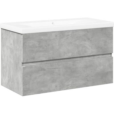 vidaXL 3324909 badeværelsesmøbel- sæt - Betongrå, 80x38.5x45cm vidaXL 3324909 badeværelsesmøbel- sæt - Betongrå, 80x38.5x45cm