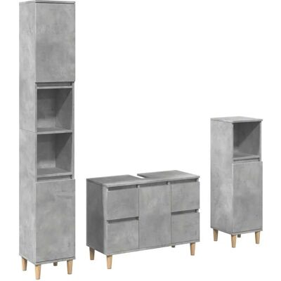 VidaXL 3324949 Badeværelsesmøbel-Set - Holdbart fugtbestandigt opbevaringsmøbel VidaXL 3324949 Badeværelsesmøbel-Set - Holdbart fugtbestandigt opbevaringsmøbel