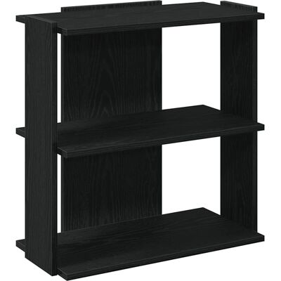 vidaXL Reol 3 Etager Sort 60x30x60 cm Engineering Wood vidaXL Reol 3 Etager Sort 60x30x60 cm Engineering Wood