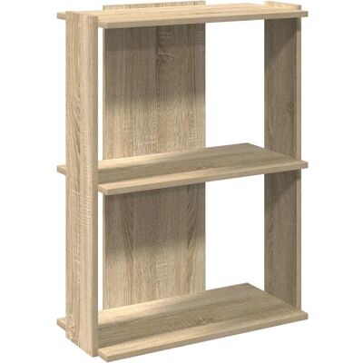 vidaXL 860258 Bogreol - 3 hylder Sonoma eg - Møbel til stue vidaXL 860258 Bogreol - 3 hylder Sonoma eg - Møbel til stue