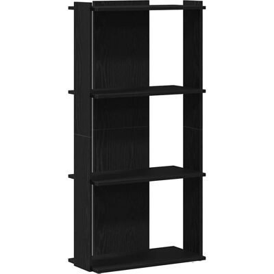 vidaXL Bücherregal 3 Böden Schwarz 60x30x120 cm Holzwerkstoff - Bookcase vidaXL Bücherregal 3 Böden Schwarz 60x30x120 cm Holzwerkstoff - Bookcase