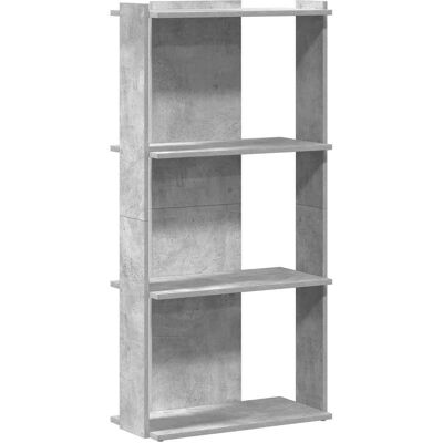 vidaXL 860268 Étagère à 3 niveaux gris béton - Bibliothèque - Publicité vidaXL 860268 Étagère à 3 niveaux gris béton - Bibliothèque - Publicité