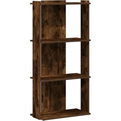 vidaXL Bogreol 3-etagers røg ege - Bookcase vidaXL Bogreol 3-etagers røg ege - Bookcase