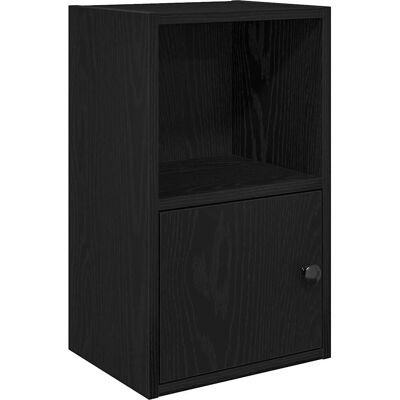 vidaXL Zwart Eiken Boekenkast - Woonkamer vidaXL Zwart Eiken Boekenkast - Woonkamer