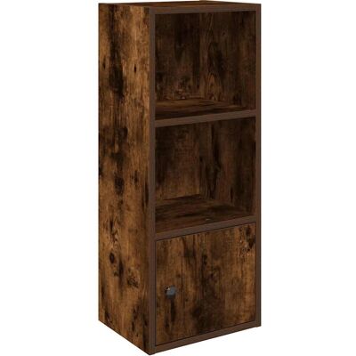 vidaXL 860341 Gerookd eikenhouten boekenkast - Woonkameropslag vidaXL 860341 Gerookd eikenhouten boekenkast - Woonkameropslag